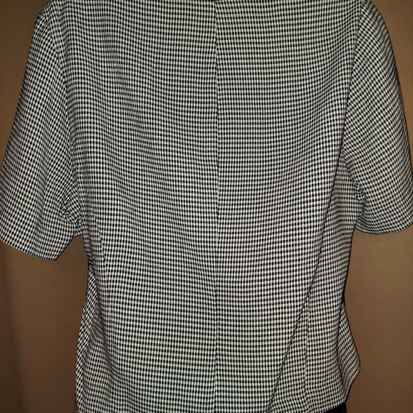 Perceptions Black and off white checkered top - Picture 2 of 2